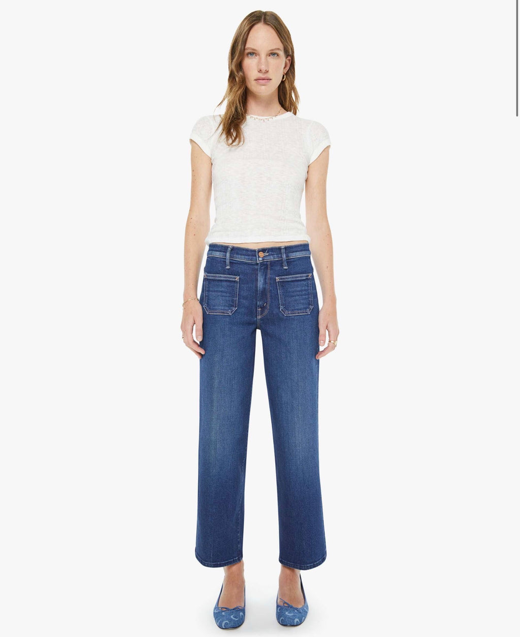 PATCH POCKET MID RISE MAVEN ANKLE