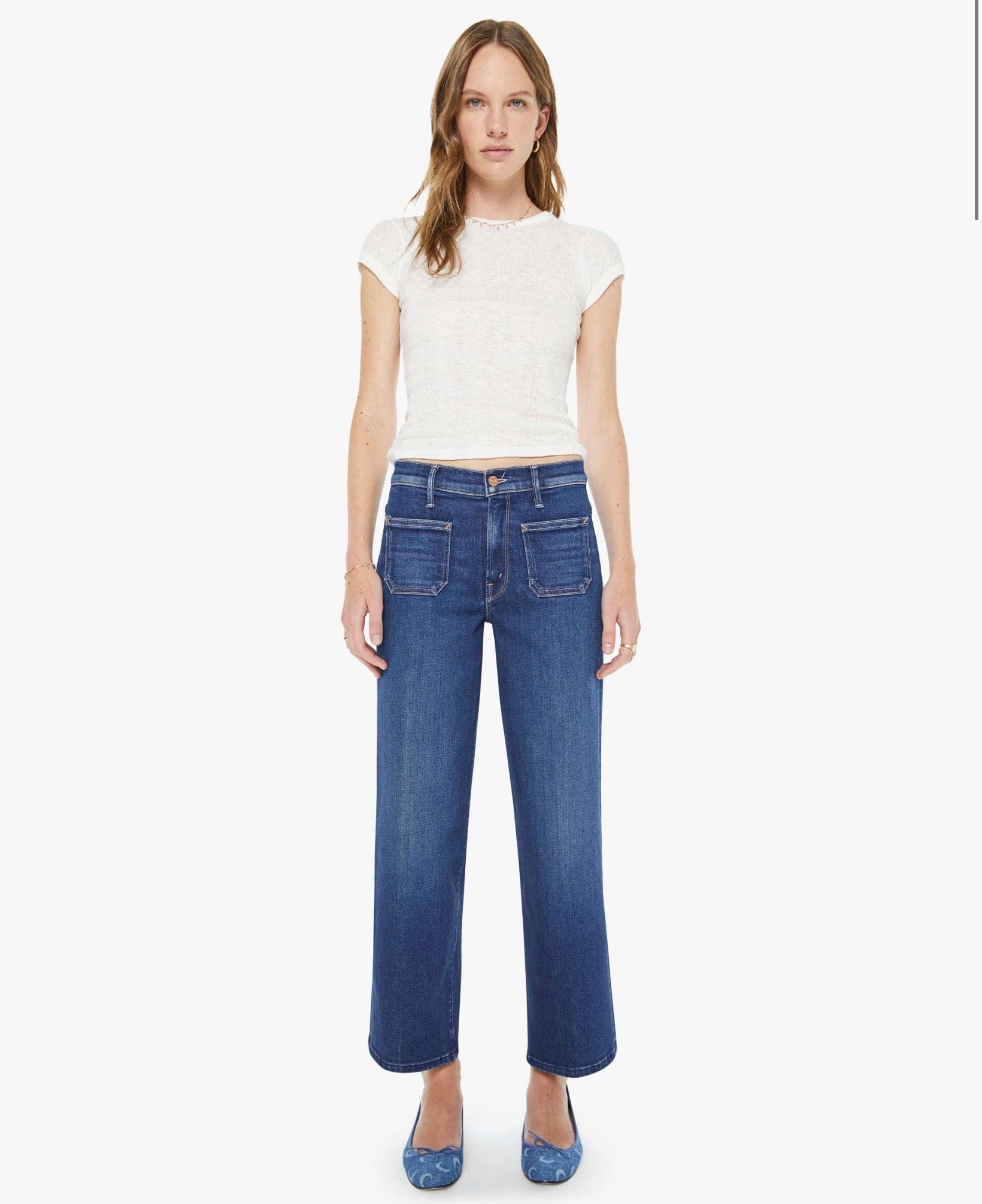 PATCH POCKET MID RISE MAVEN ANKLE