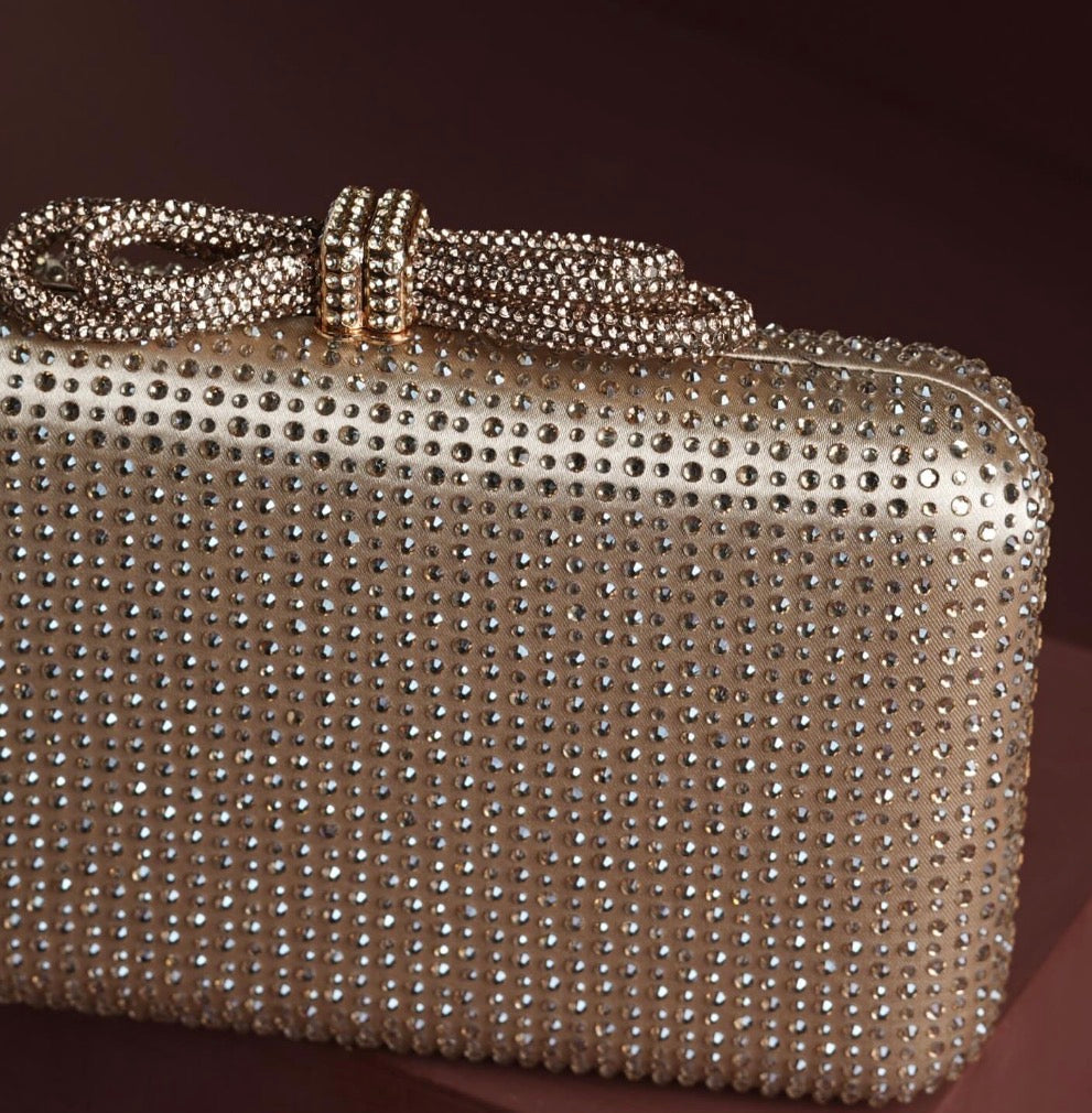CRYSTAL BOW CLUTCH