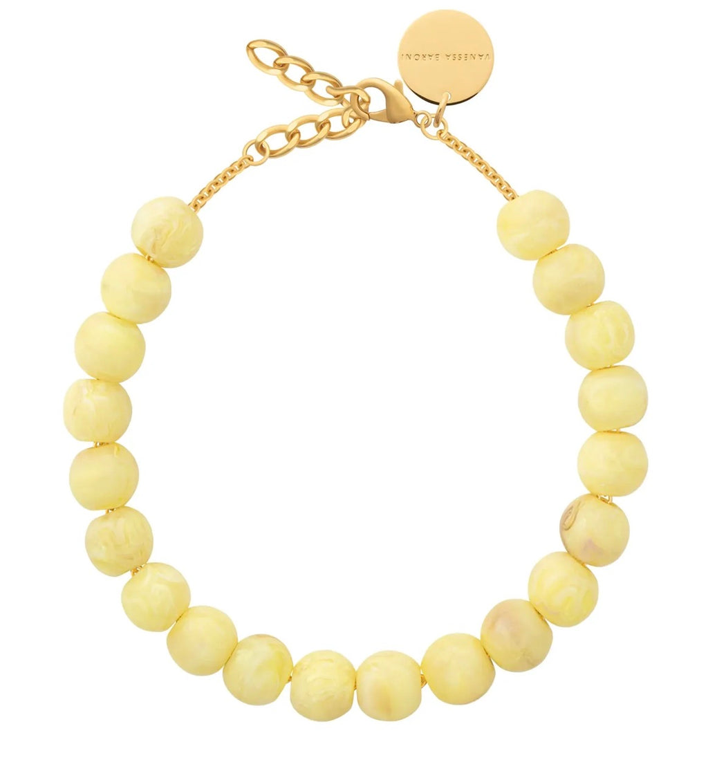 SMALL BEADS NECKLACE LEMON