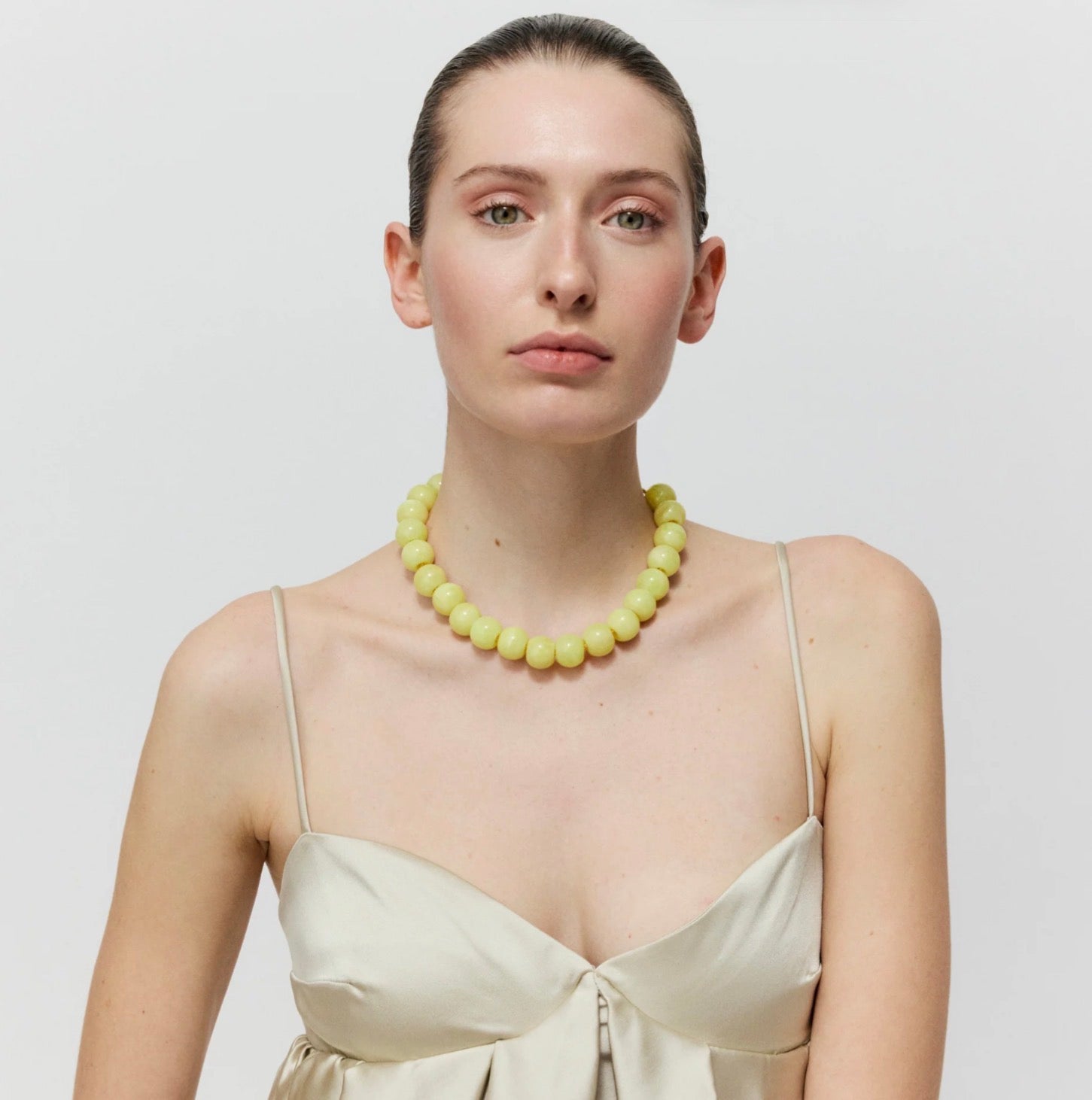 SMALL BEADS NECKLACE LEMON