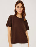 COTTON CASHMERE SHORT SLEEVE TEE