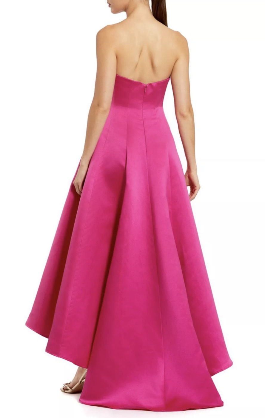 STRAPLESS HIGH LOW GOWN