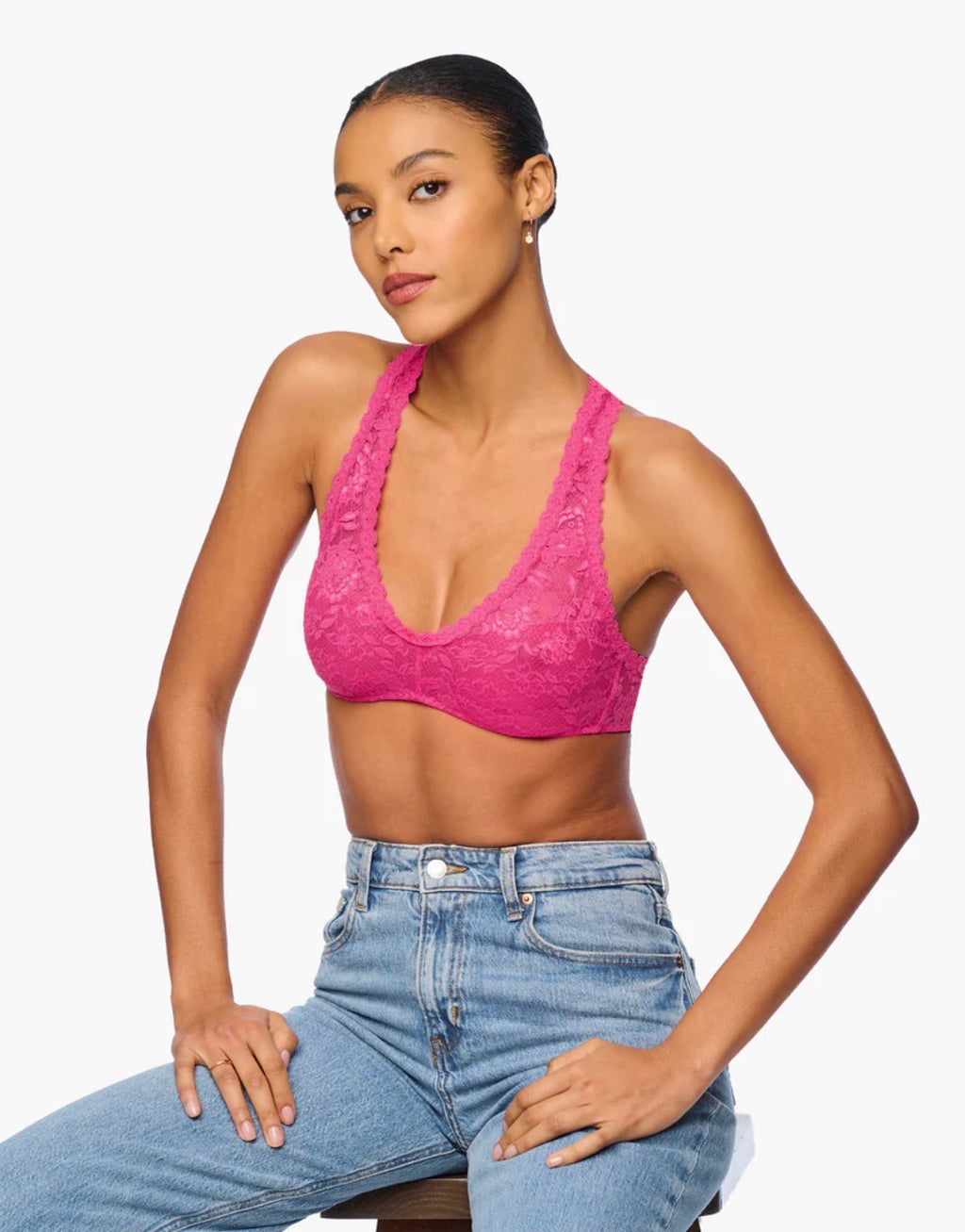 NEVER SAY NEVER RACIE RACERBACK BRALETTE: MEDIUM