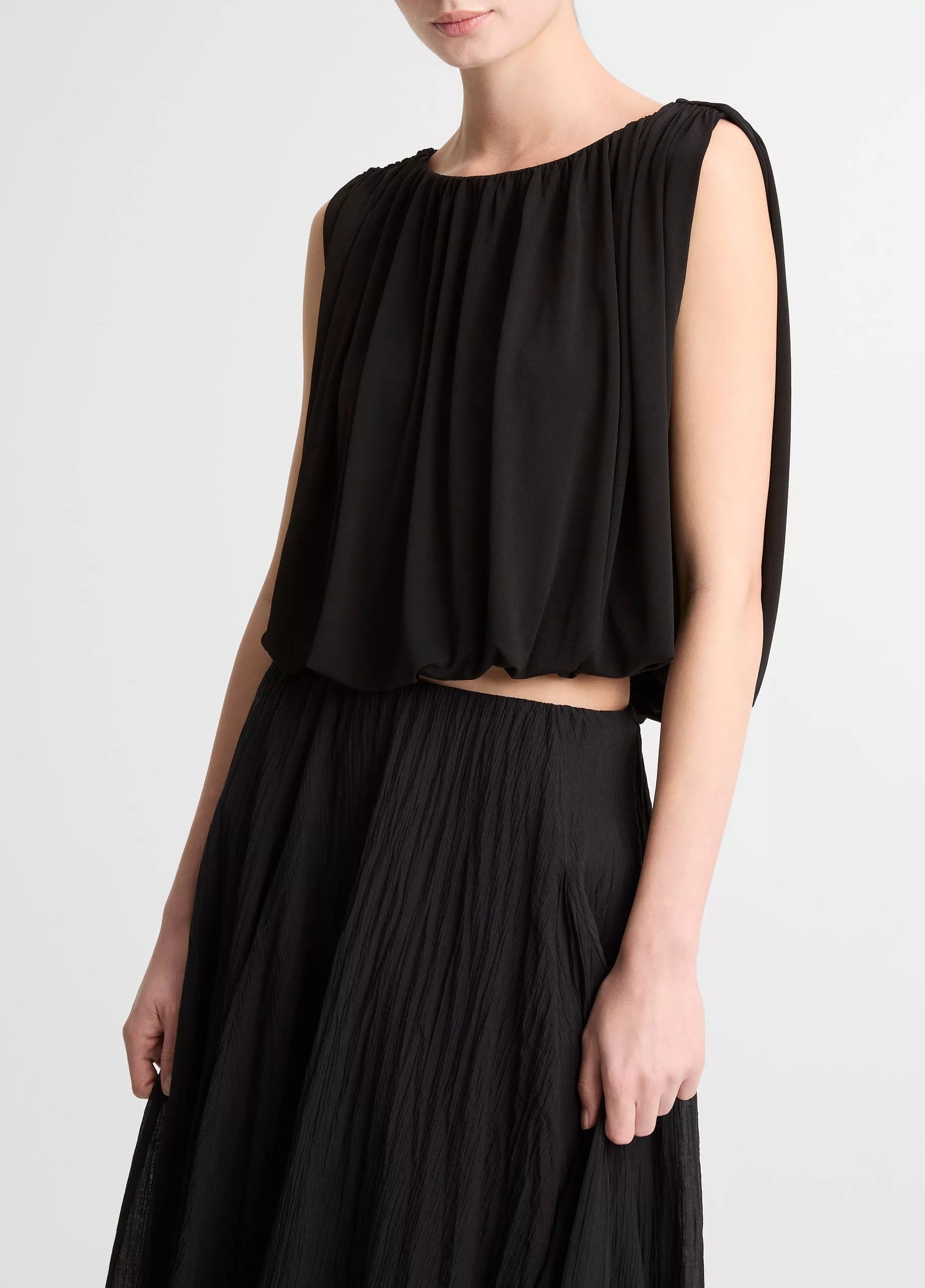 MATTE JERSEY BUBBLE TOP