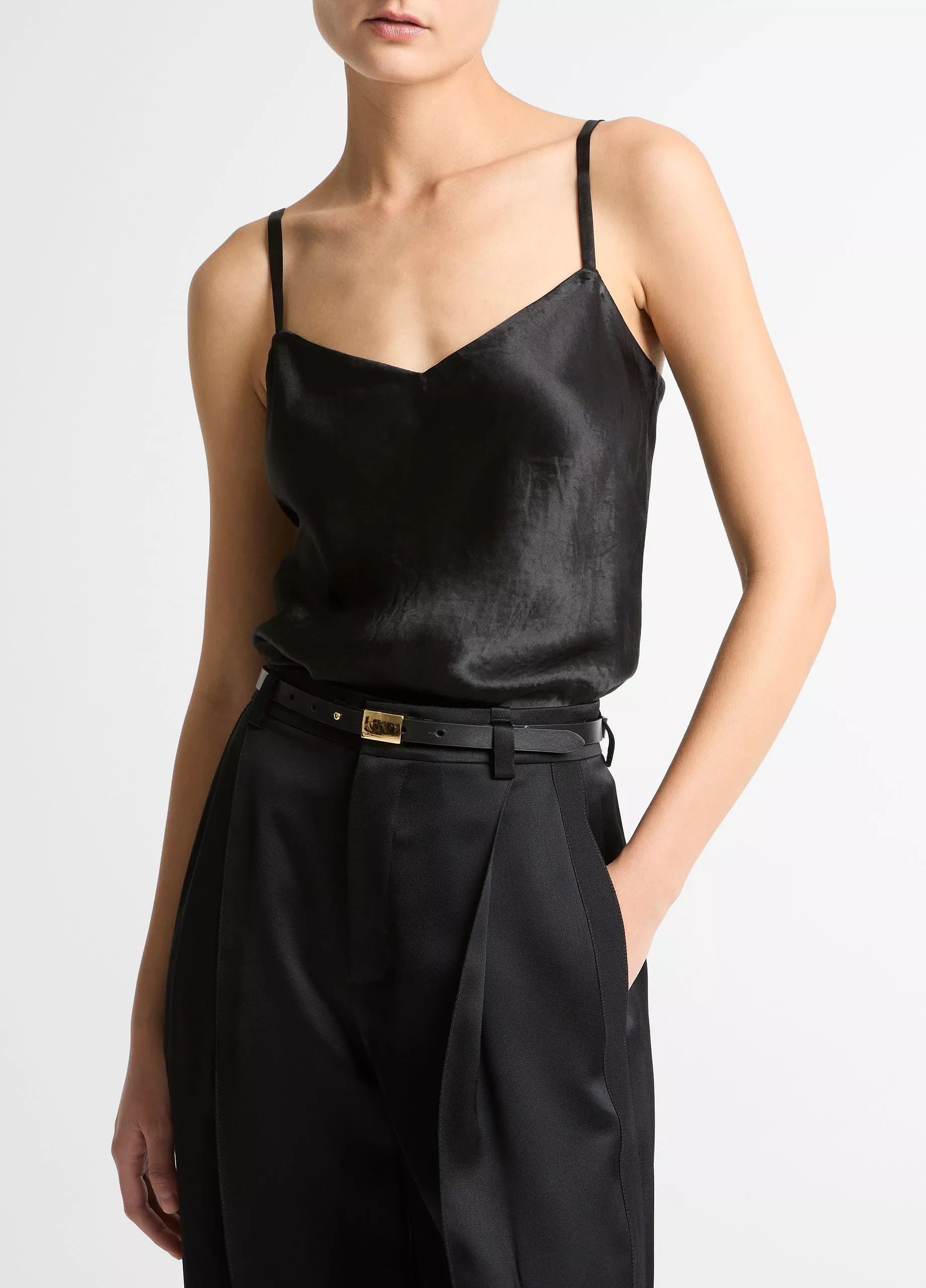SATIN V-NECK CAMI