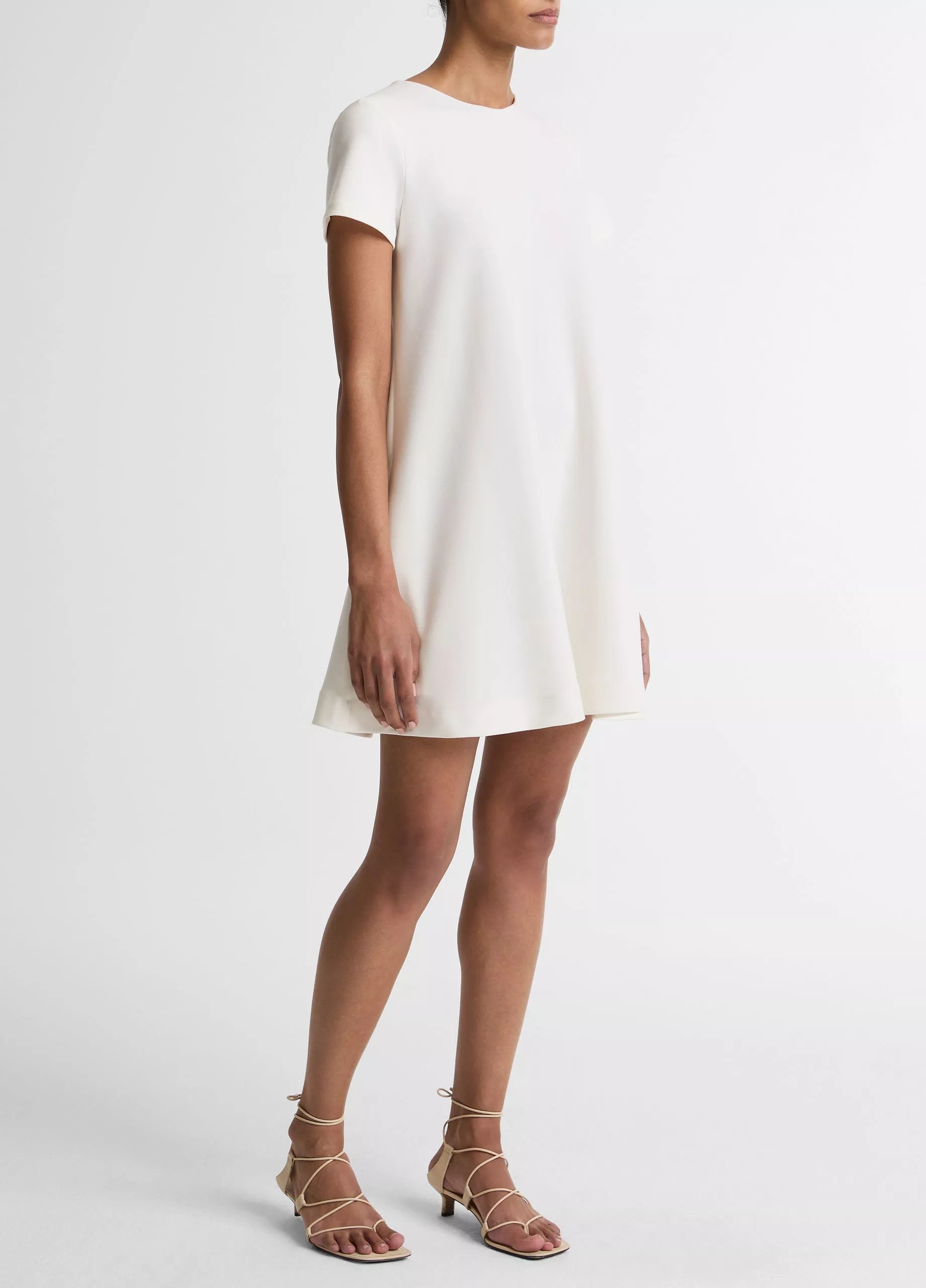 BIAS SHORT SLEEVE DRESS