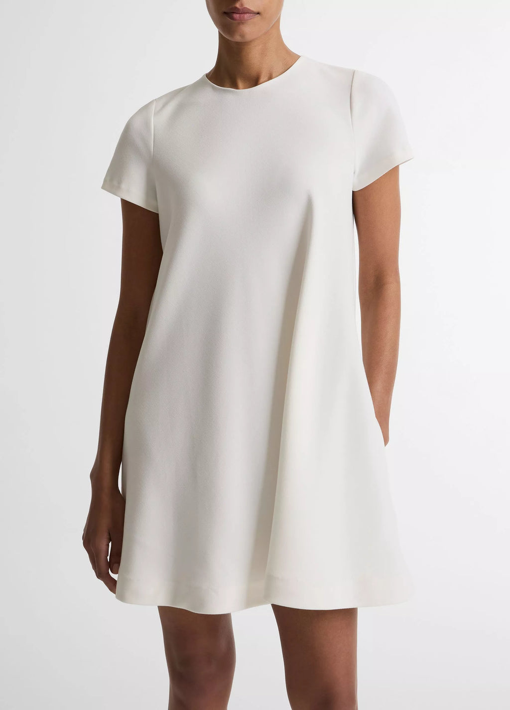 BIAS SHORT SLEEVE DRESS