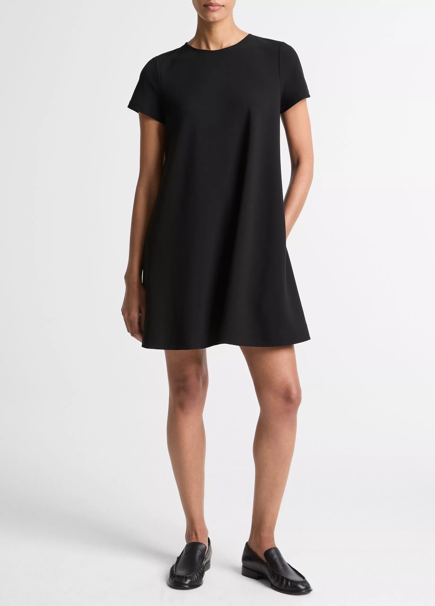 BIAS SHORT SLEEVE DRESS