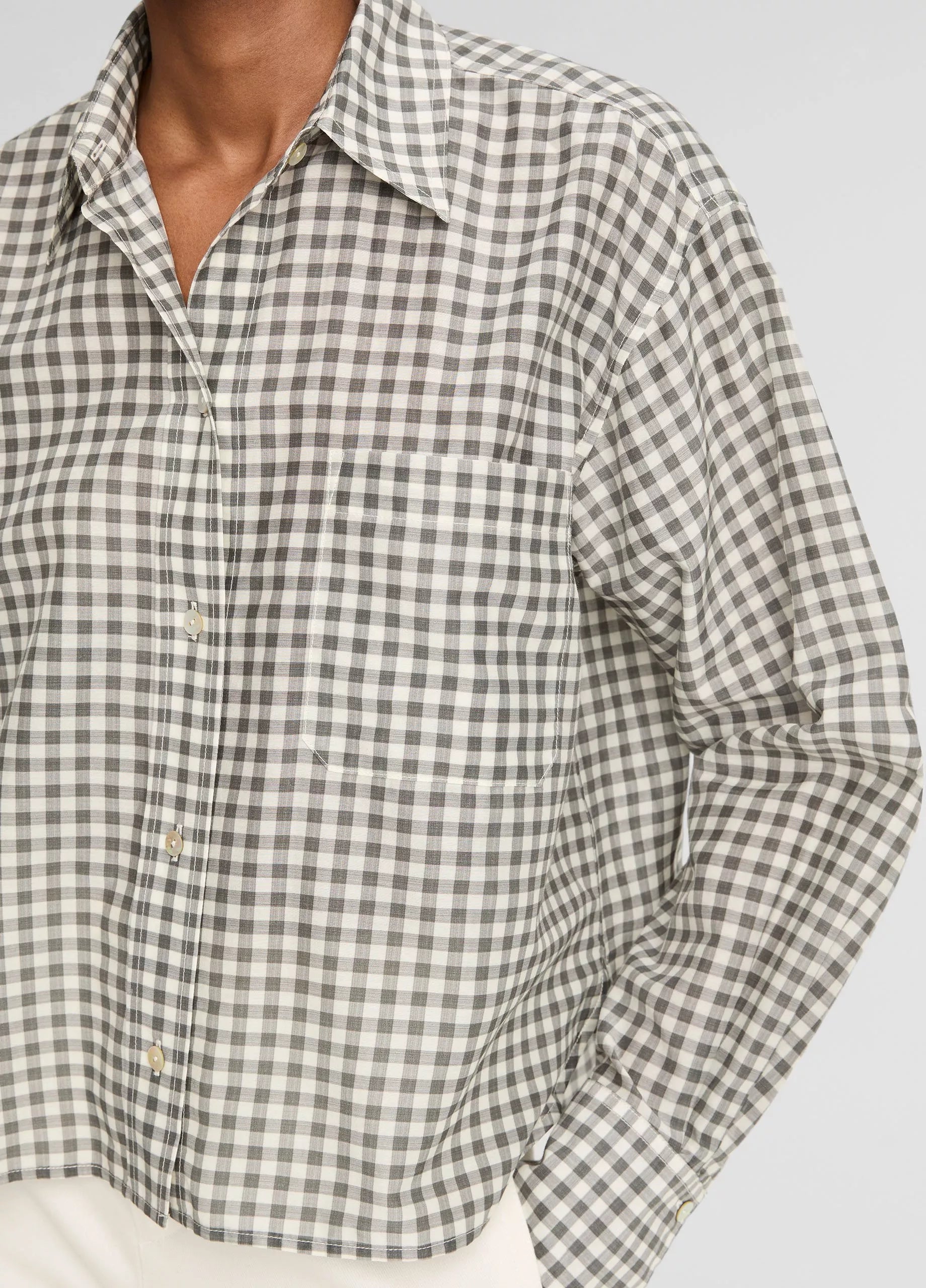 CROPPED LONG SLEEVE SHIRT