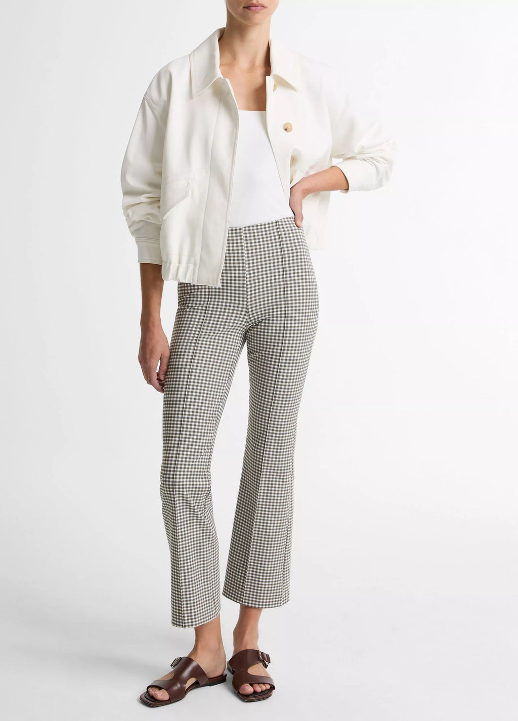 NIKI MID RISE CROP FLARE