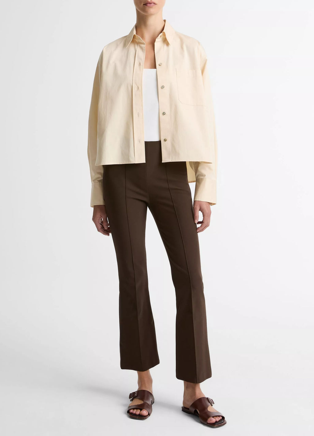 NIKI MID RISE CROP FLARE