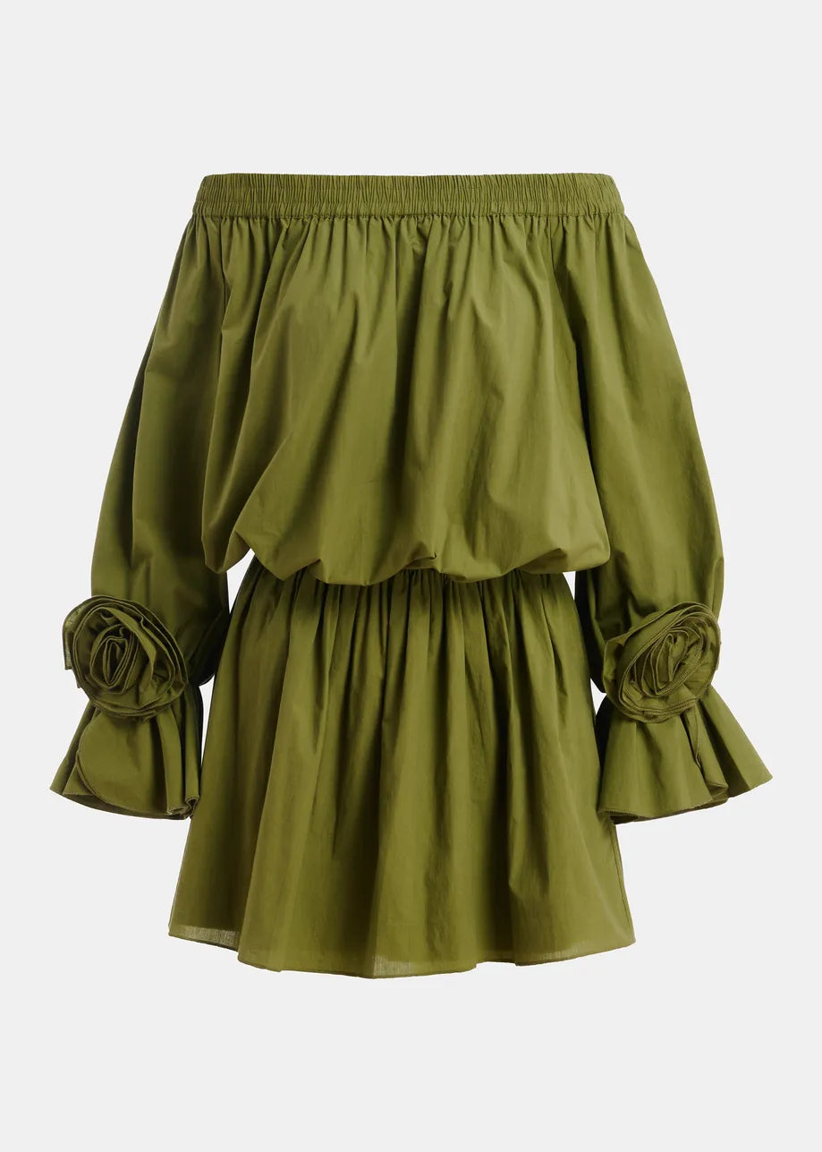 JEGAN OFF SHOULDER MINI DRESS
