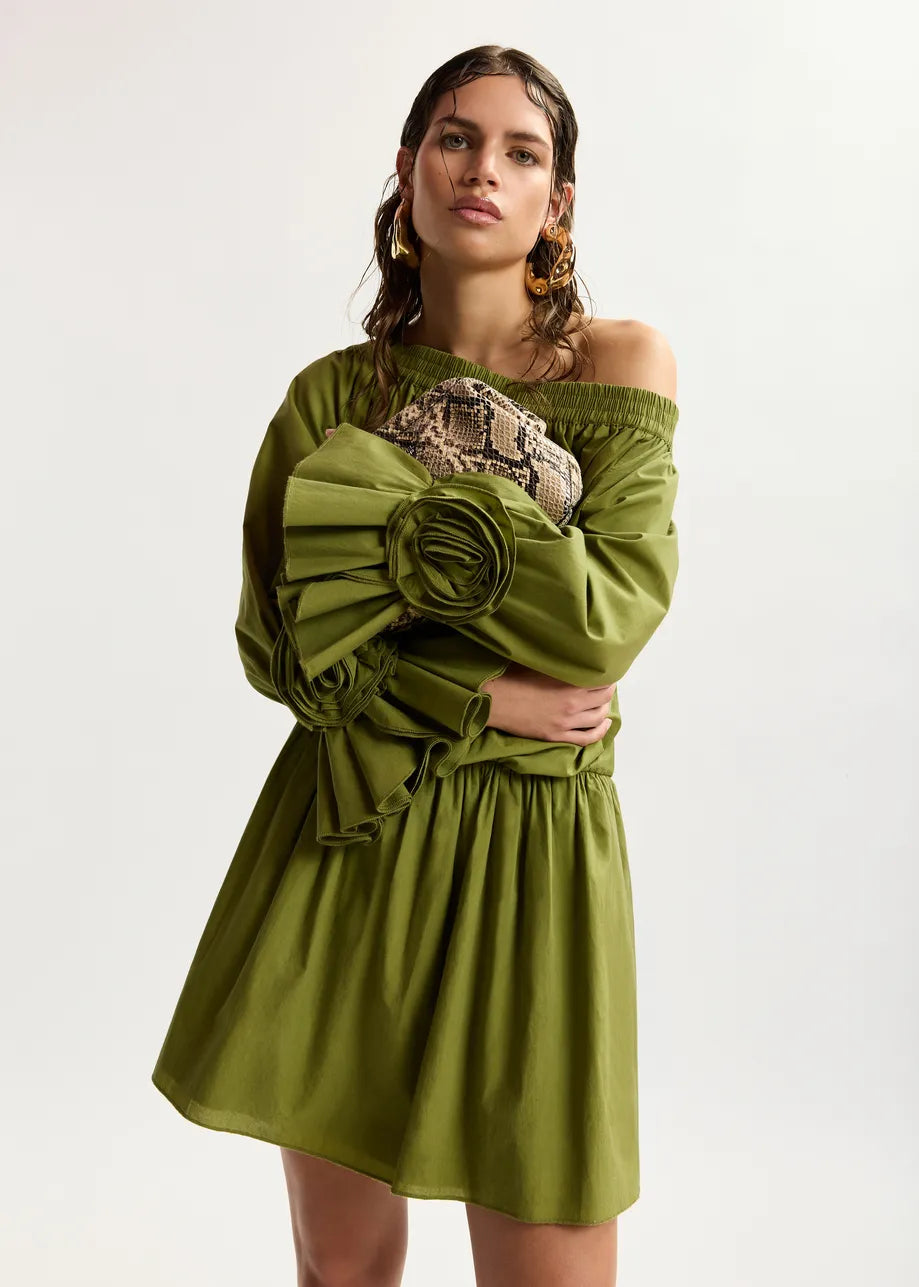 JEGAN OFF SHOULDER MINI DRESS