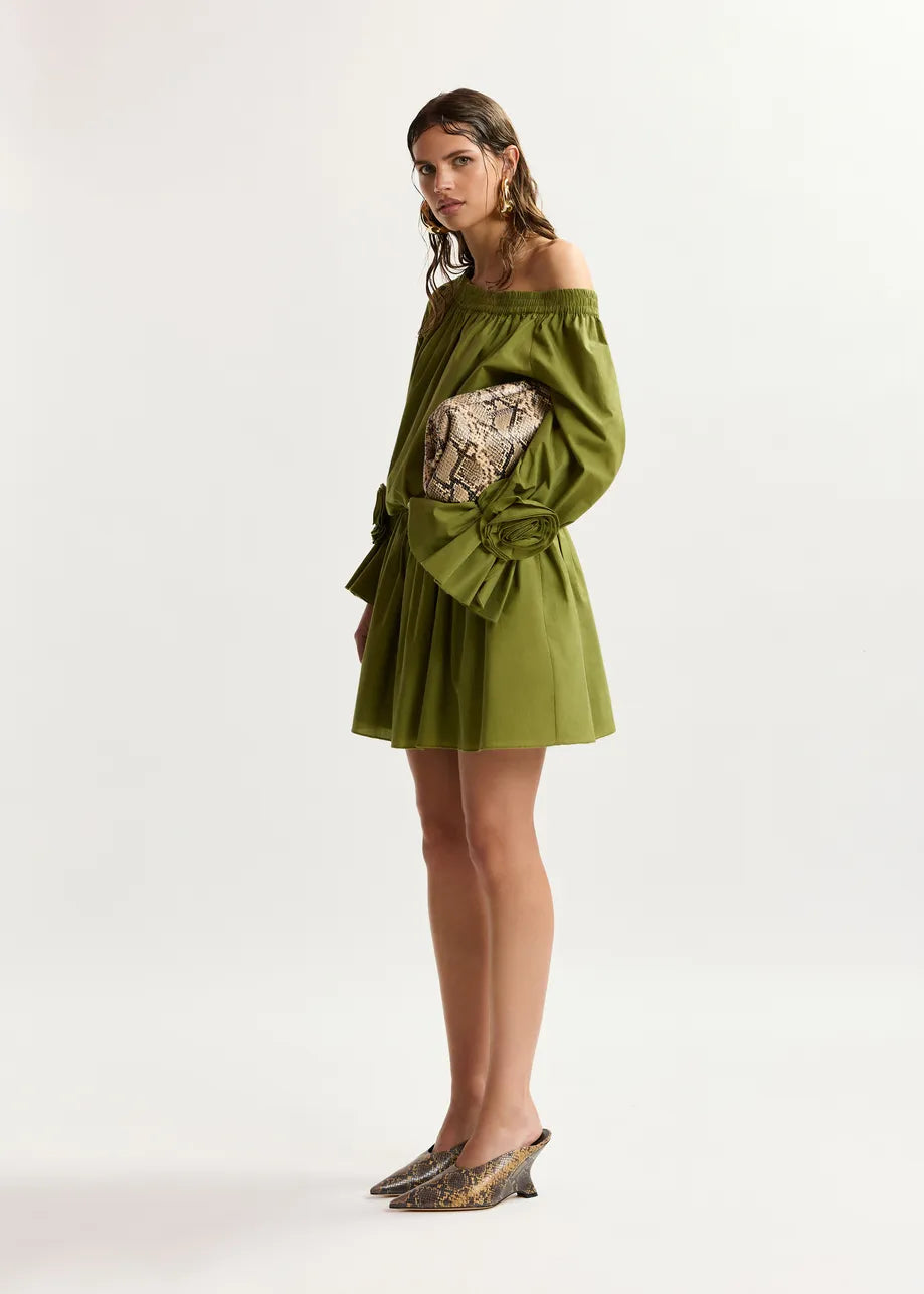 JEGAN OFF SHOULDER MINI DRESS