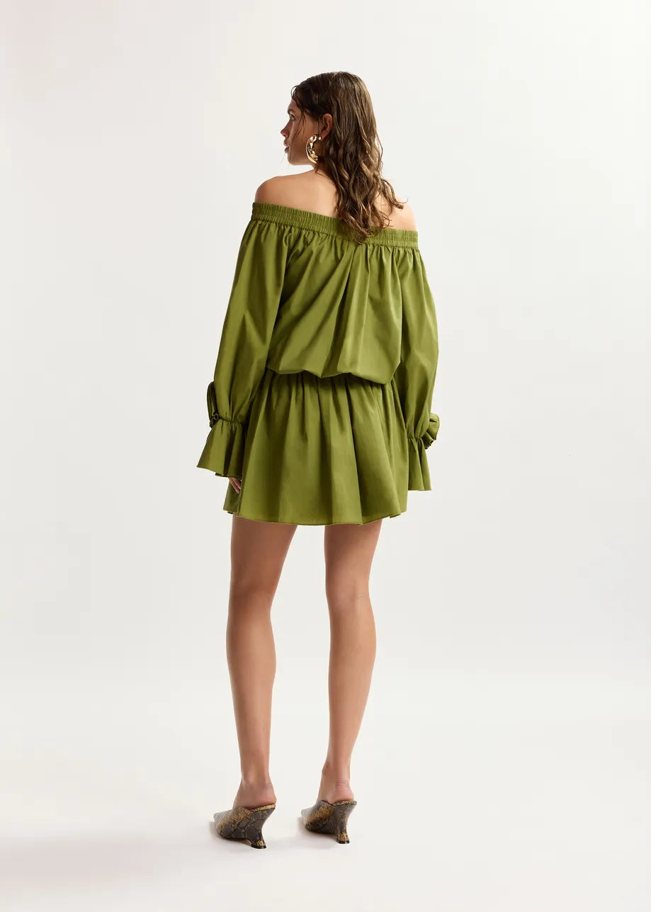 JEGAN OFF SHOULDER MINI DRESS