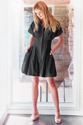 JAX BUBBLE DRESS TYPEWRITER CLOTH