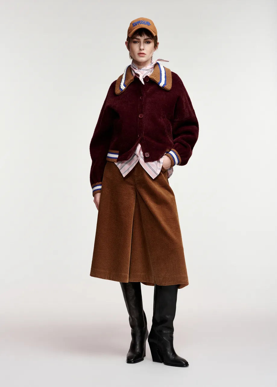 KAMORE KNIT JACKET WITH COLLAR
