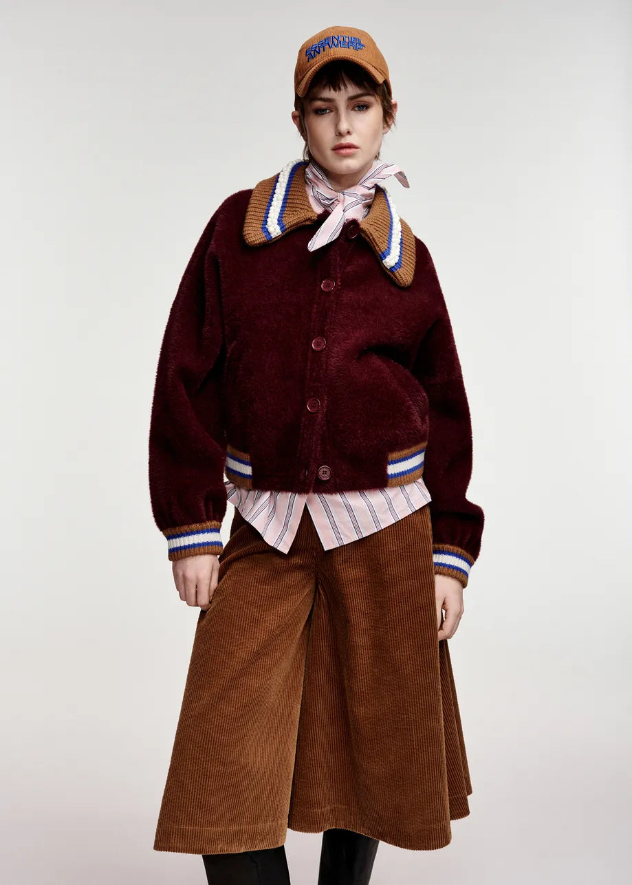 KAMORE KNIT JACKET WITH COLLAR