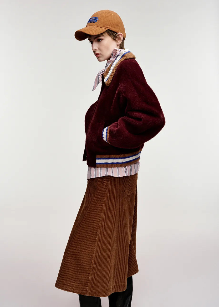 KAMORE KNIT JACKET WITH COLLAR