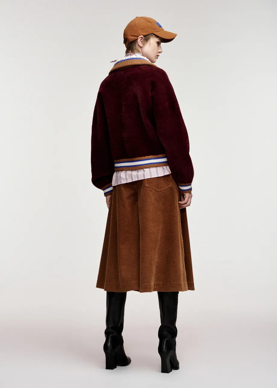 KAMORE KNIT JACKET WITH COLLAR