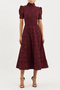 KITSU SHORT SLEEVE MIDI DRESS