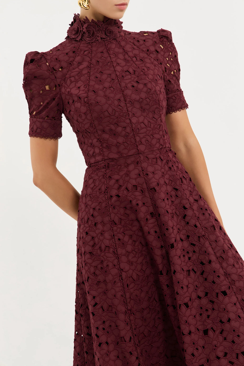 KITSU SHORT SLEEVE MIDI DRESS