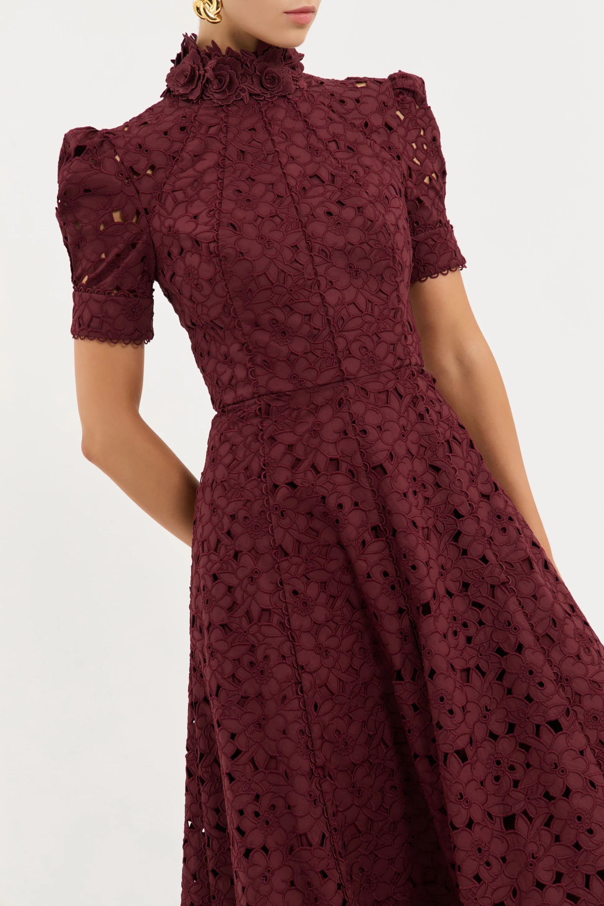 KITSU SHORT SLEEVE MIDI DRESS