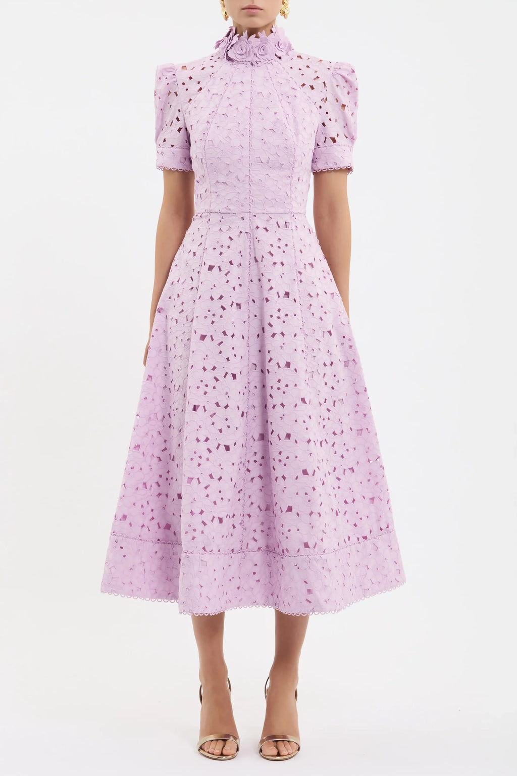 KITSU SHORT SLEEVE MIDI DRESS