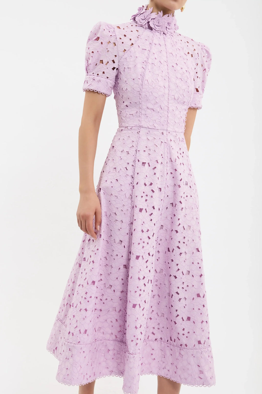 KITSU SHORT SLEEVE MIDI DRESS