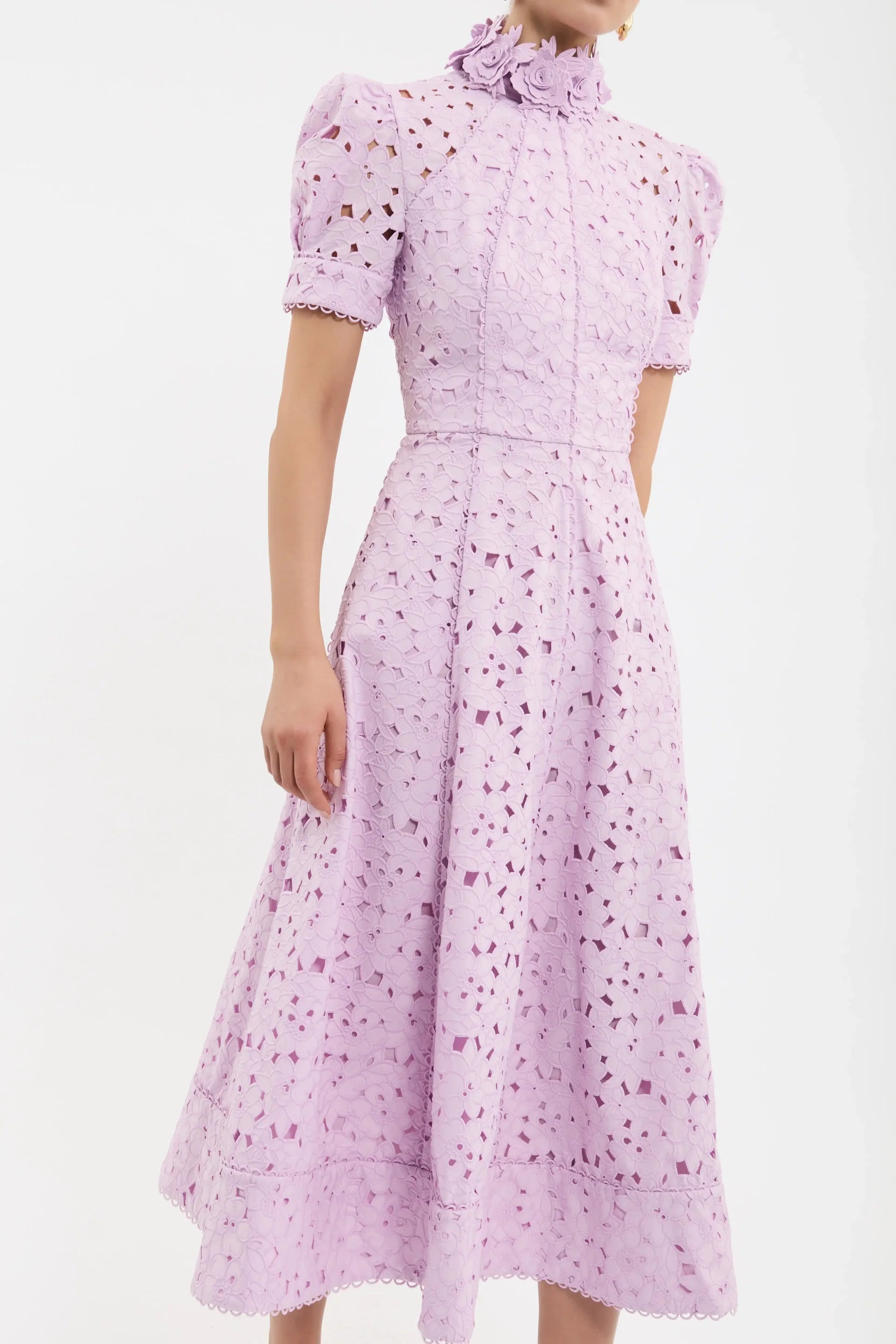 KITSU SHORT SLEEVE MIDI DRESS