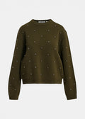 KLOU STUD-EMBELLISHED SWEATSHIRT