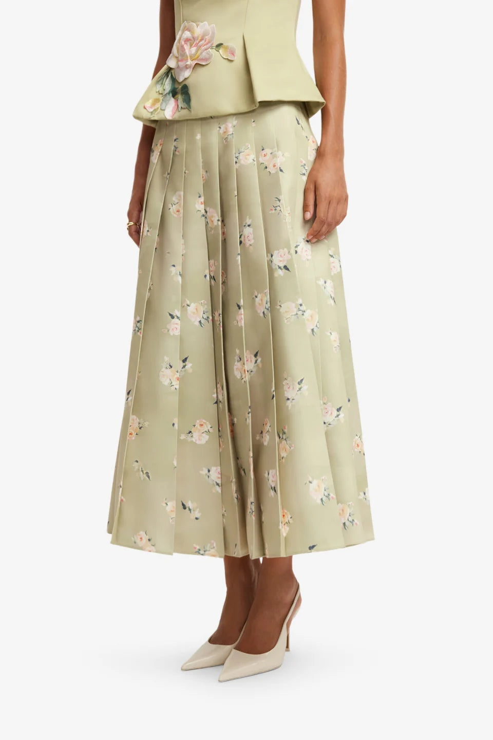 JUNE PLEATED MAXI SKIRT