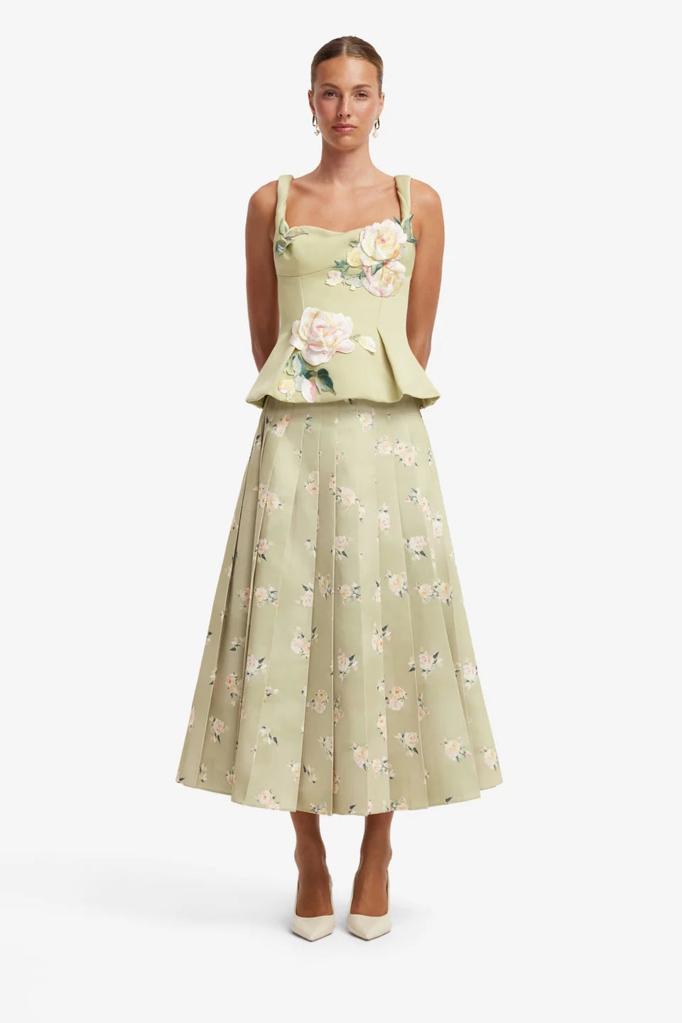 JUNE PLEATED MAXI SKIRT