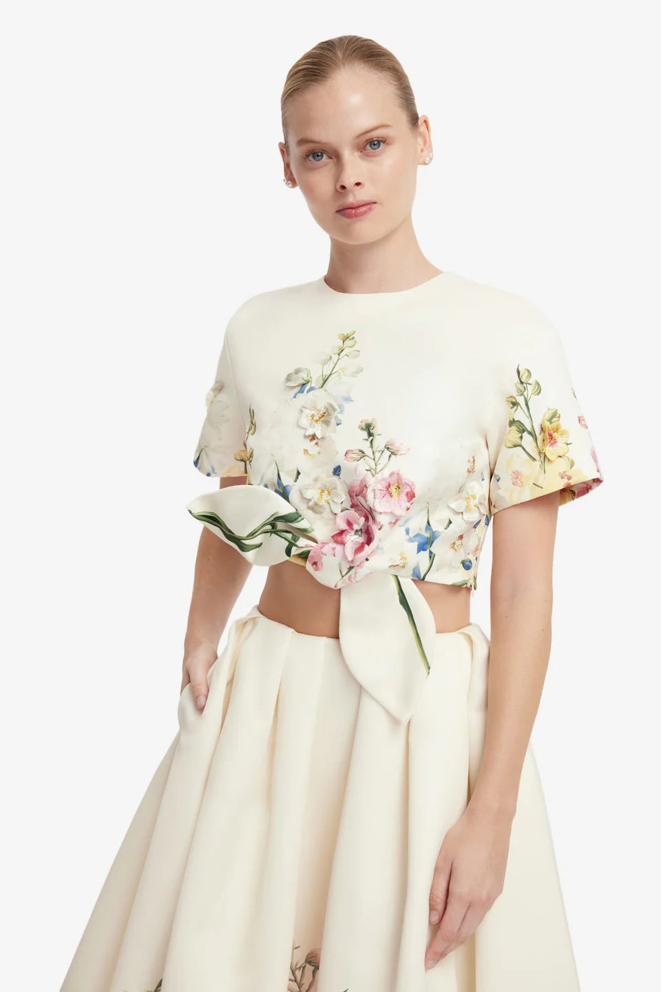 RILEY EMBROIDERED SLEEVE TOP