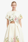 RILEY EMBROIDERED SLEEVE TOP