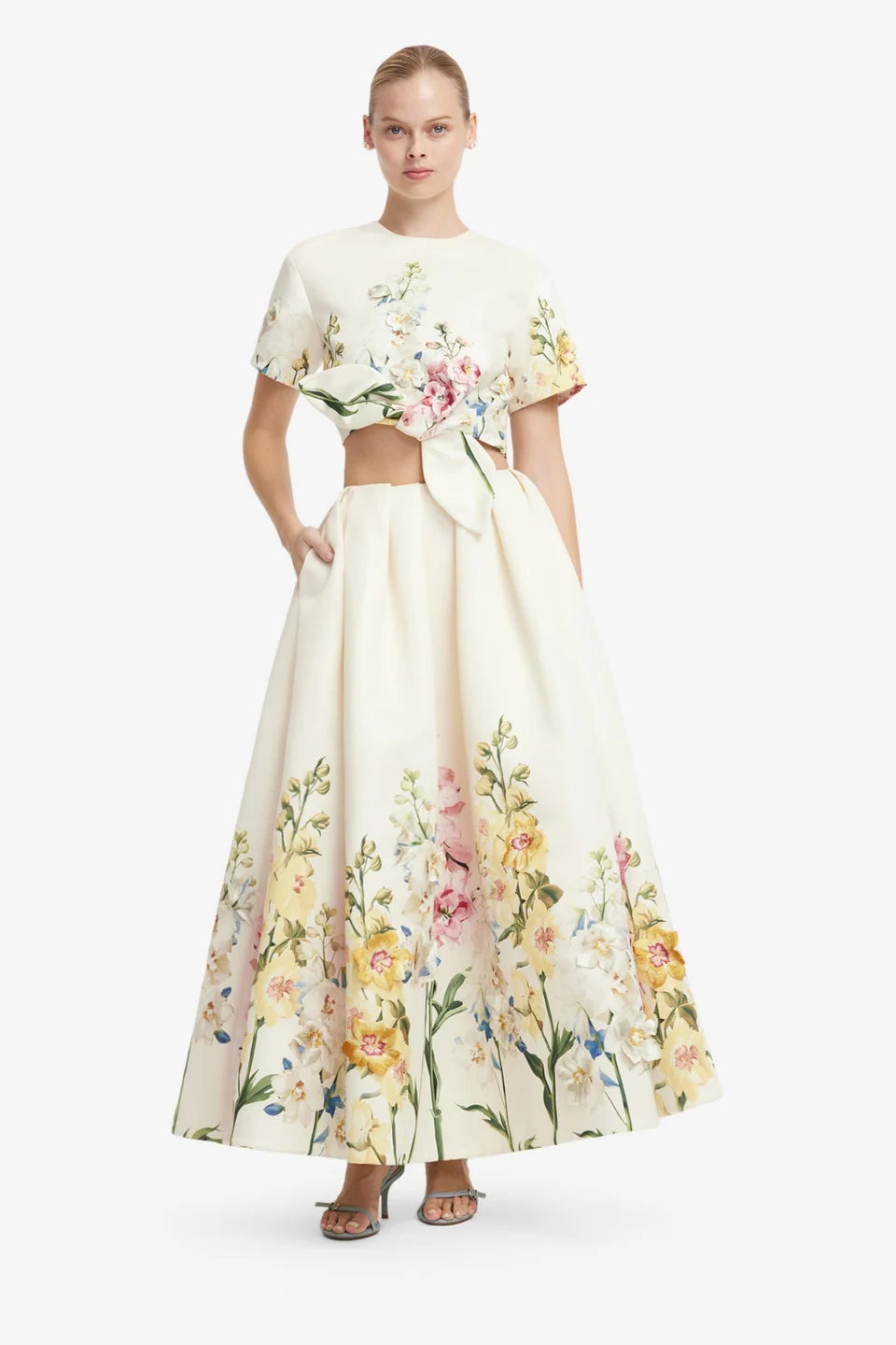 RILEY EMBROIDERED SLEEVE TOP