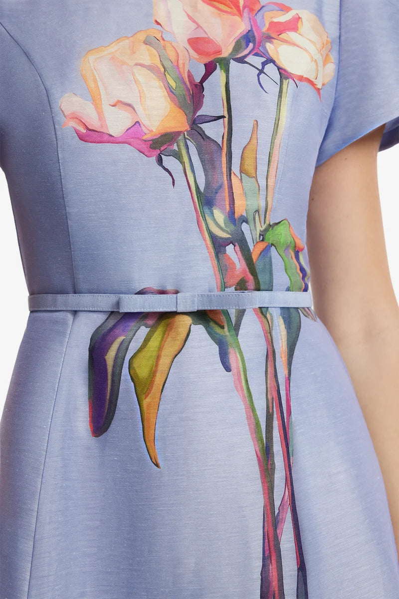 MARGUERITE SHORT SLEEVE MIDI DRESS