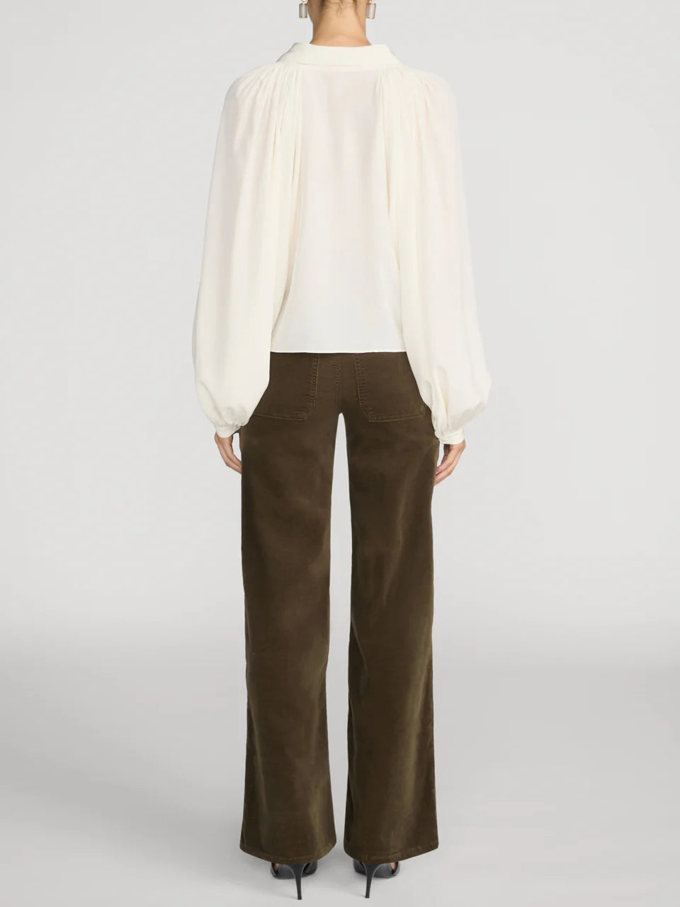 LE PIXIE SLIM PALAZZO MODERNIST POCKET CORDUROY