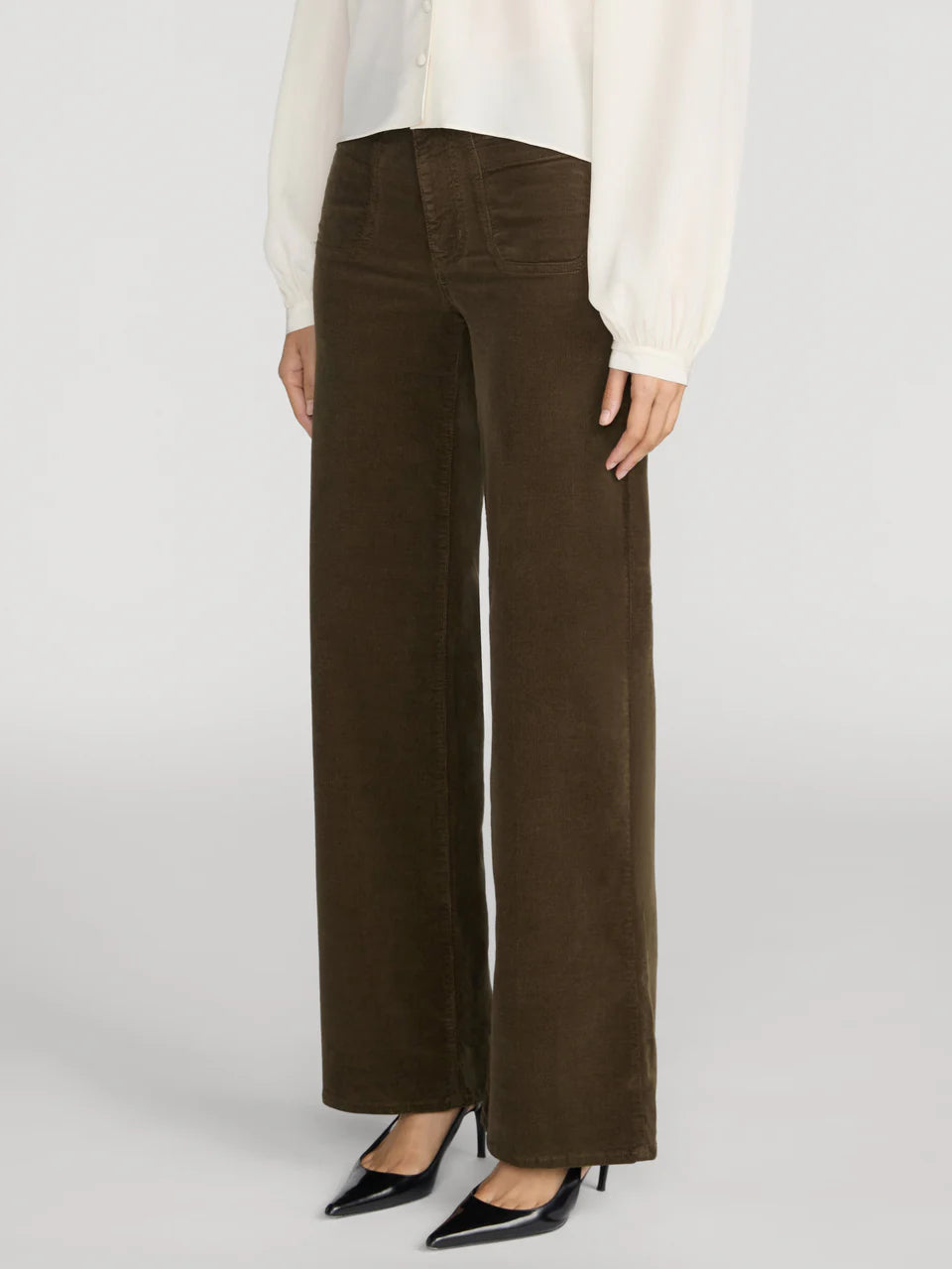 LE PIXIE SLIM PALAZZO MODERNIST POCKET CORDUROY