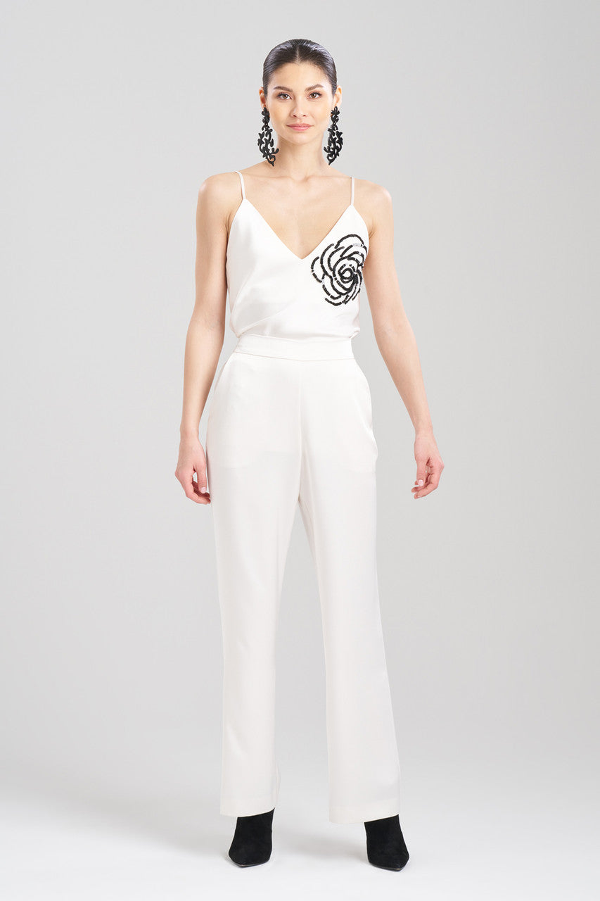 HEAVY CHARMEUSE PULL ON PANT