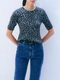 CASHMERE LEOPARD TEE