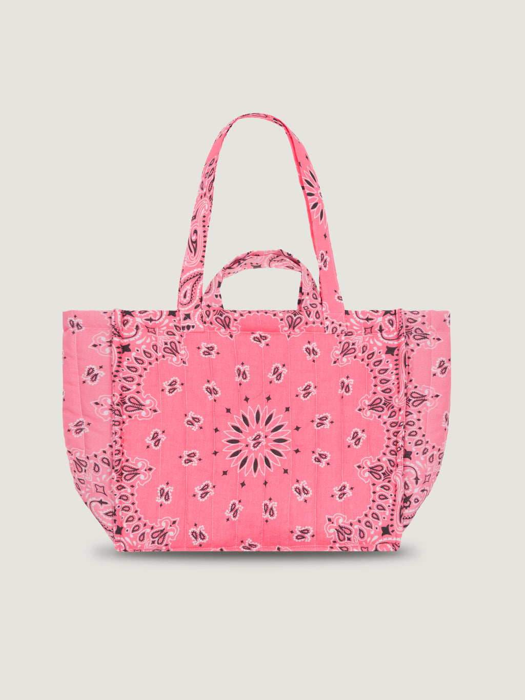 MEDIUM QUILTED CABAS TOTE- GOOD TIMES