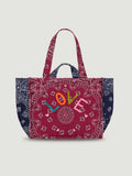 MEDIUM QUILTED TOTE BAG- LOVE
