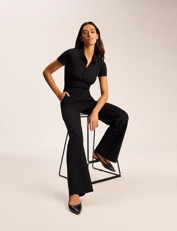 NEOPRENE CEO WIDE LEG TROUSER