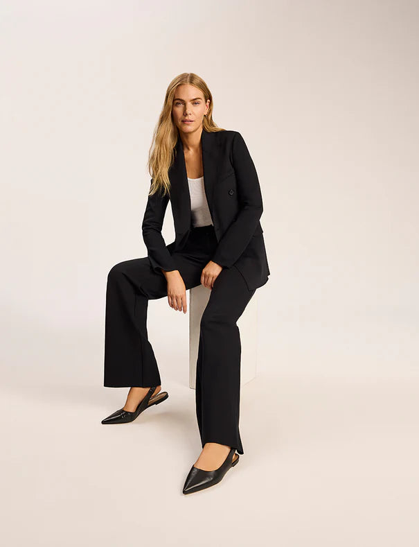 NEOPRENE CEO WIDE LEG TROUSER