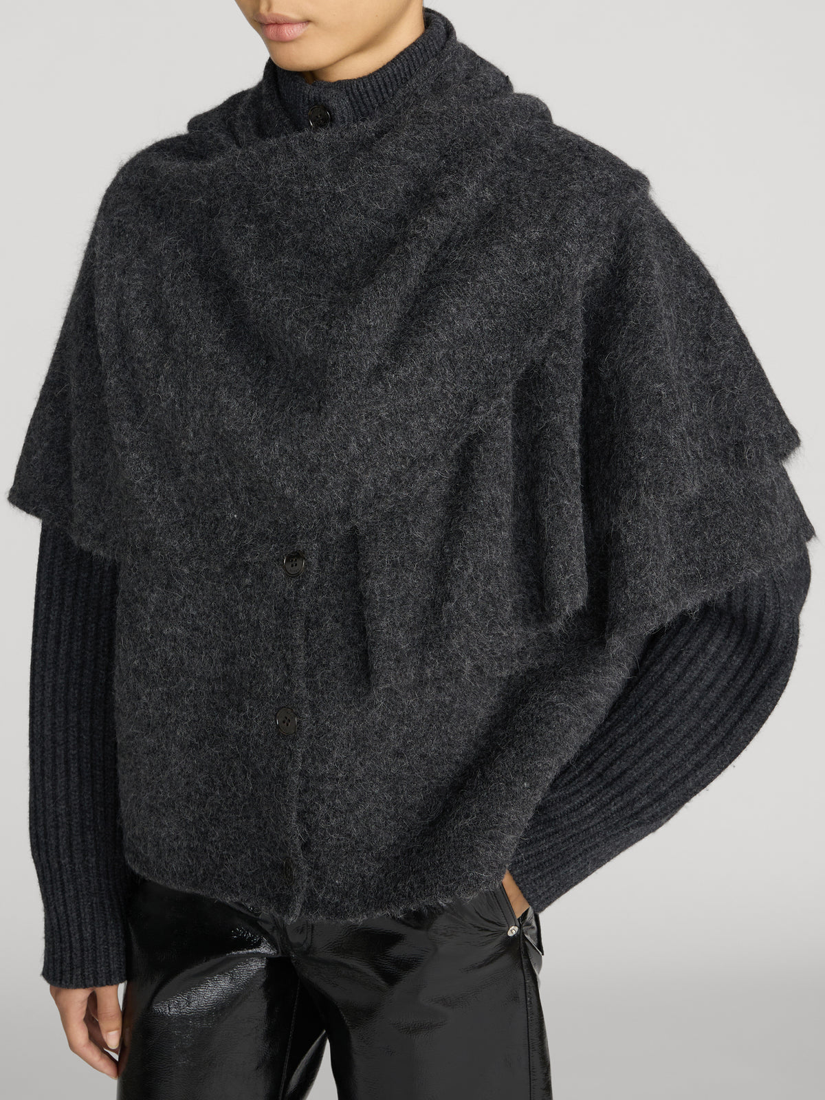 WRAP CAPE COAT