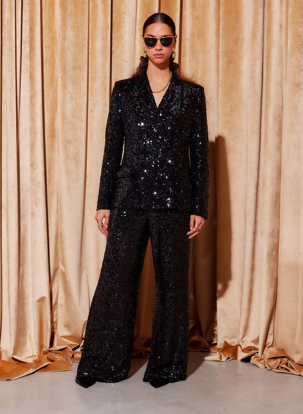 LYNETTE SEQUIN TROUSERS