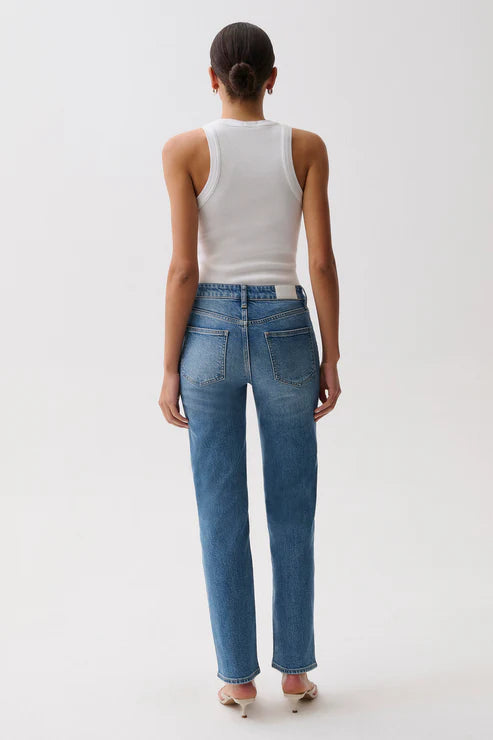 ALEKS MID RISE STRAIGHT LONG JEAN