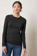 RIB SLUB LONG SLEEVE CREW